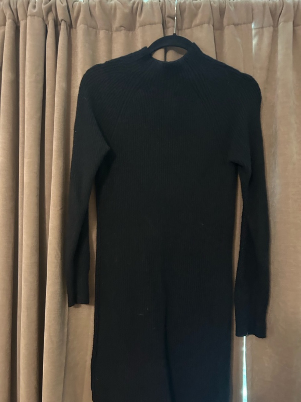 Abercrombie & Fitch Black Knit Top with Logo Tag